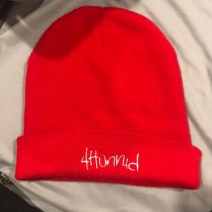 Red 4Hunnjd beanie